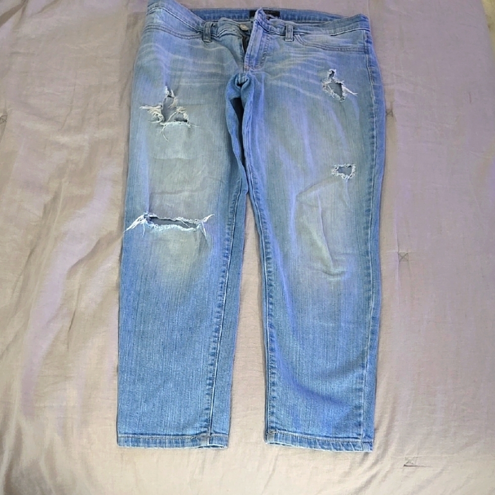 Banana Republic Distressed Light Blue Jeans 10